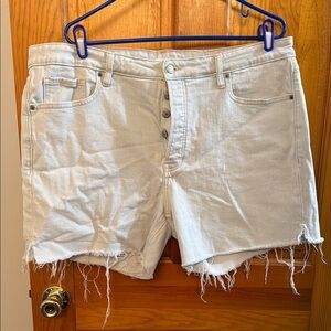 Old Navy Blue Jean Shorts Distressed Raw Hem